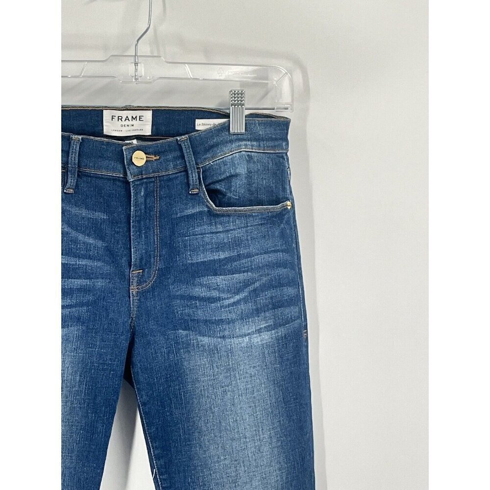 Frame Denim Le Skinny de Jeanne Crop Jeans Sz 28 - Picture 2 of 7